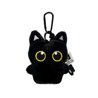 Cute Cartoon Plush Black Cat Keychain Bag Pendant Decoration Kawaii Stuffed Doll Toy Car Keyring Accessories Couples Gift Quick Pick Grocers