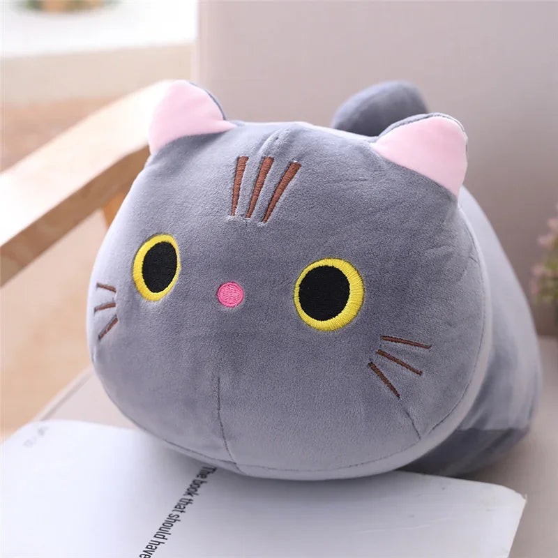 20cm Cute Soft Cat Plush Pillow Sofa Cushion Kawaii Plush Toy Stuffed Cartoon Animal Doll Lovely Gift Quick Pick Grocers