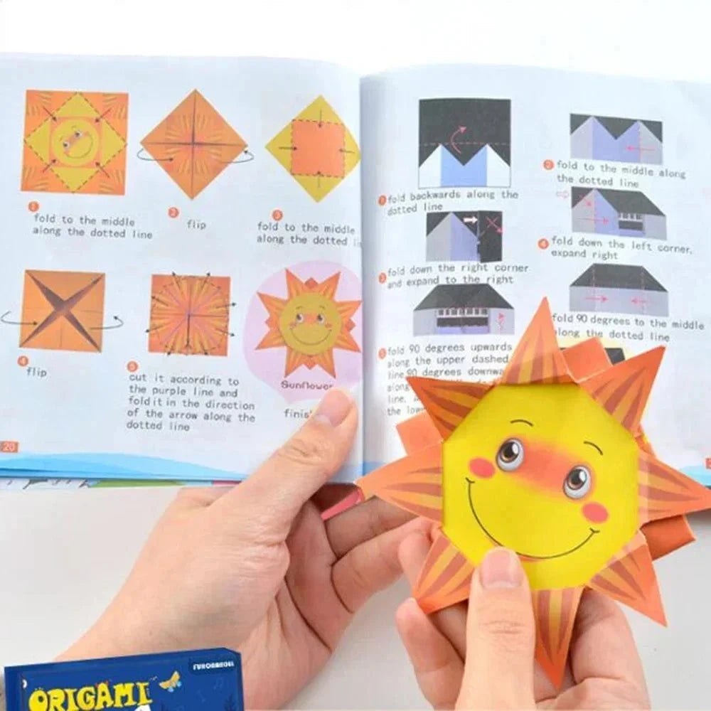 Baby Craft Toys Cartoon Animal Origami Paper Cutting Book Kids Paper Cut Puzzle Early Learning Educational Toys Gifts Econic Blanks
