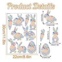 Rainbow Suncatcher Window Stickers PVC Cat Butterfly Prism Glass Wall Sticker Home Kids Bedroom Decoration Self Adhesive Decal Quick Pick Grocers