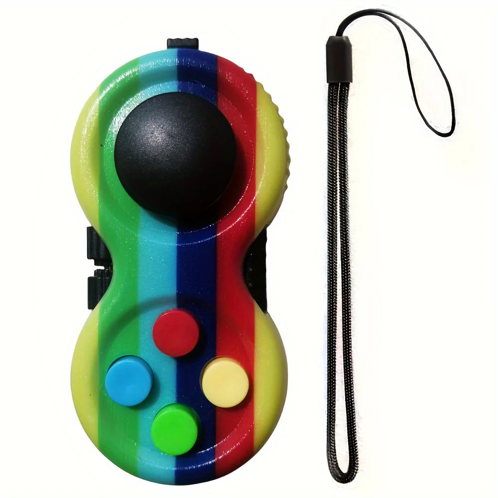 Fidget Pad with 8 Fidget Functions, Fidget Controller Stress Reducer, Fidget Toy Cube Relieves Stress and Anxiety Toys Quick Pick Grocers