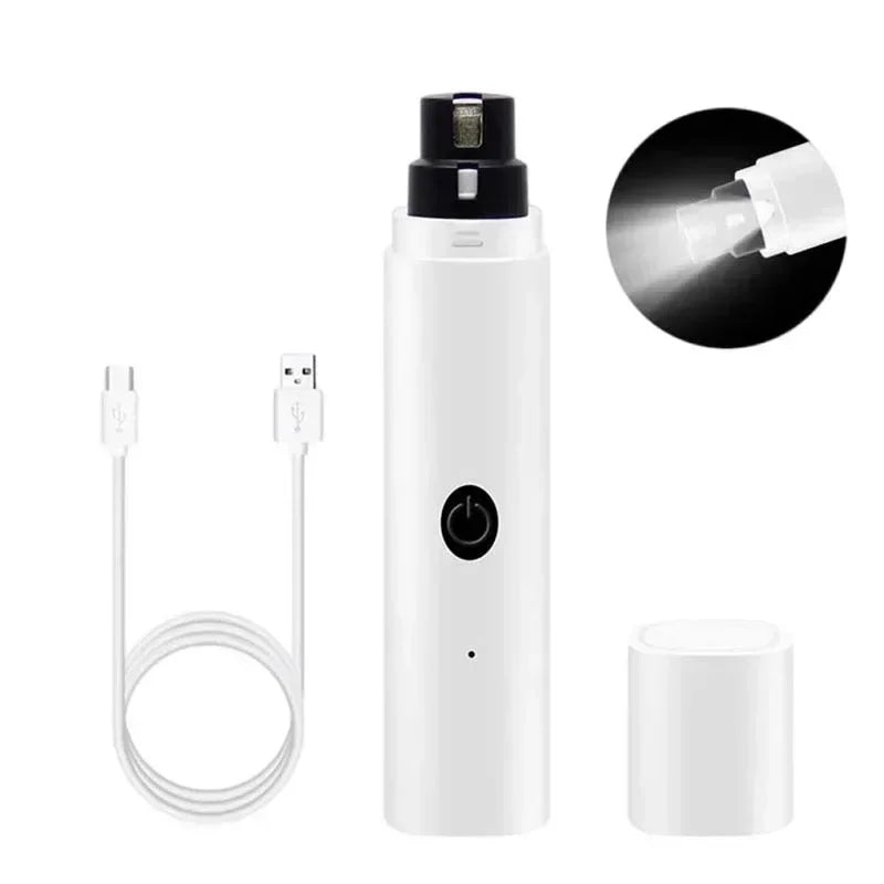New Electric Pet Nail Grinder – USB Rechargeable LED Dog & Cat Clippers Econic Blanks