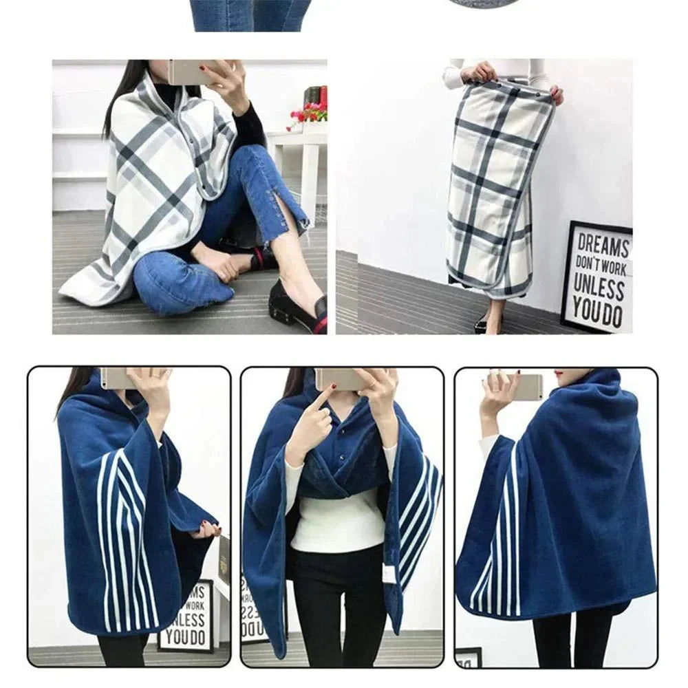 Lady Multifunction Doublelayer Tartan Plaid Blanket Scarf Wrap Shawl Winter Warm шарф женский Elegant Womens Shawl Scarf Winter Econic Blanks