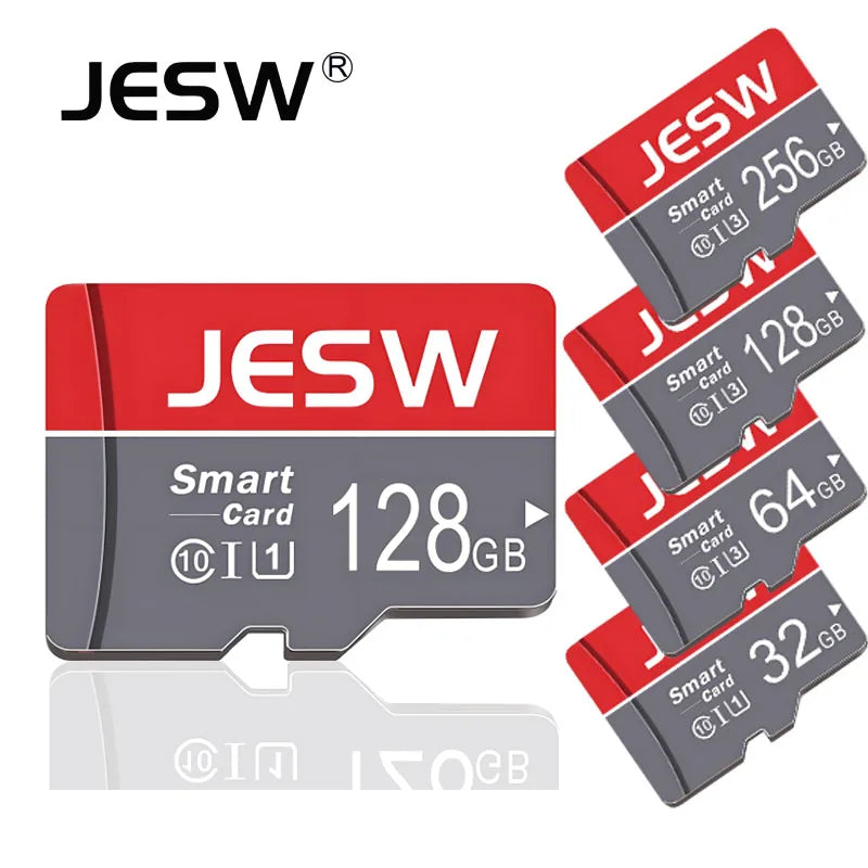 JESW Micro 256G Ultra Memory  SD Card TF Flash Card A1 V10 C10 U1 32GB 64G 16G 8G 4G Micro for Camera UAV Phone  Switch Table Econic Blanks