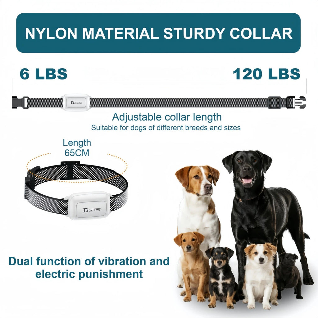 Electric Dog Training Collar Waterproof Dog Bark Collar Pet With Remote Control Rechargeable Anti Barking Device All Size Dogs Econic Blanks