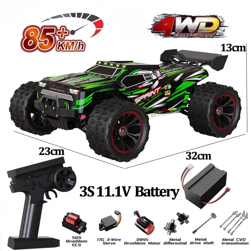 9522PRO 85KM/H High-speed RC Car Brushless Four-wheel Drive Off-road Drift 1:16 Professional Racing Car 9522 50KM/H Boy's Toy Econic Blanks