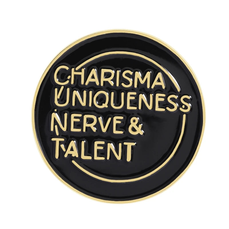 Funny Quote Enamel Pins Positive Saying Pop Music Rock Band LGBT Rainbow Brooches Lapel Badge Funny Jewelry Gifts for Friends ﻿ Quick Pick Grocers