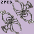 Women's Y2K Sweet Personalized Hair Clip Rhinestone Imitation Pearl Alloy Metal Skull Spider Claw Design for Daily Use Quick Pick Grocers