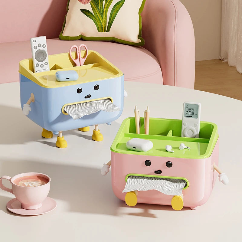 1pc Multifunctional Desktop Storage Box, Cosmetic Organisation Shelf Countertop Storage and Display Box (with Sticker) Quick Pick Grocers