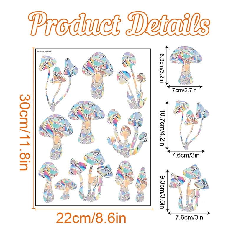 Rainbow Suncatcher Window Stickers PVC Cat Butterfly Prism Glass Wall Sticker Home Kids Bedroom Decoration Self Adhesive Decal Quick Pick Grocers