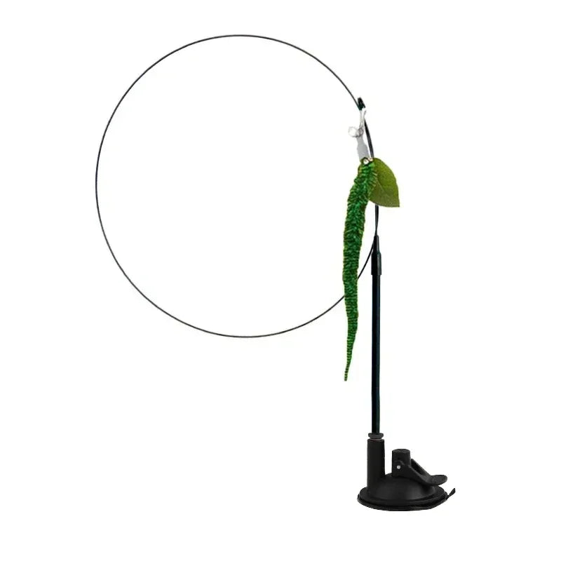 Simulation Bird Cat Toys Funny Interactive Peacock with Bell Cat Stick Toy for Kitten Playing Teaser Wand Toys Pet Cats Supplies Quick Pick Grocers