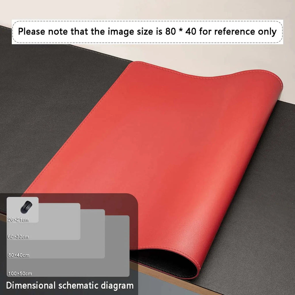 Mouse Pad Large Size Office Desk Protector Mat PU Leather Waterproof Desktop Keyboard Desk Pad Gaming Mousepad PC Accessories Econic Blanks
