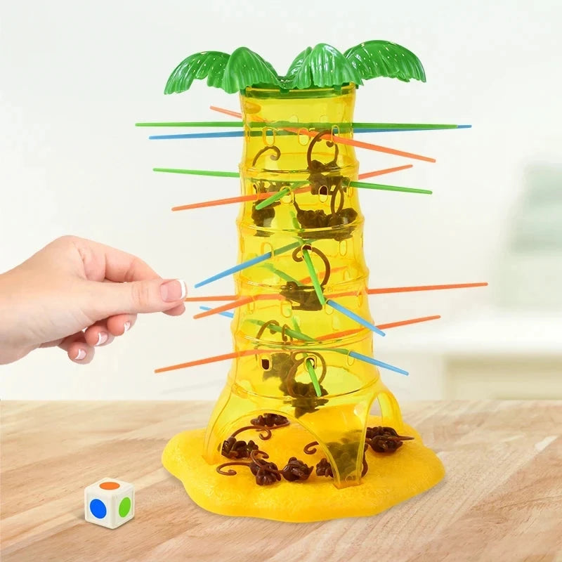 Multiplayer Tabletop Games Rolling Climbing Monkeys Interesting Intelligence Toys Parent-Child Interactive Board Game for Kids Econic Blanks