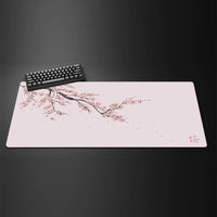 Black Sakura Gaming Mouse Pad Kawaii Purple Desk Mat Large Office Carpet Accessories Cherry Blossom Mousepad Gamer Computer Mats Quick Pick Grocers