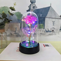Rose Light Beautiful Realistic Looking Night Light Rose Eternal Flower Party Supplies LED Simulation Rose Flower Valentine's Day Quick Pick Grocers
