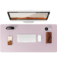 Large Mouse Pad,Office Desk Mat, Leather Desk Pad Protector, Non-Slip PU Leather Desk Blotter, Laptop Desk Pad Quick Pick Grocers