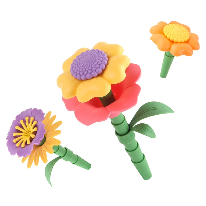 Grow Their Imagination with STEM Educational Flower Garden Building Toy - Perfect Gift for 3-7 Year Old Boys & Girls! Quick Pick Grocers