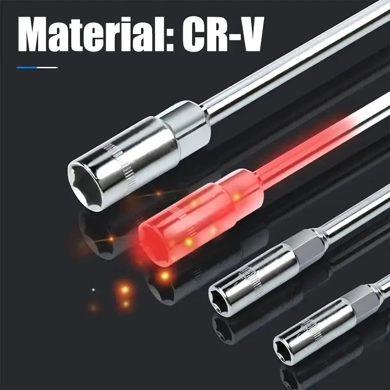 4-piece set of chrome vanadium steel multi piece combination T-shaped socket wrench for automotive and home maintenance - durabl Quick Pick Grocers