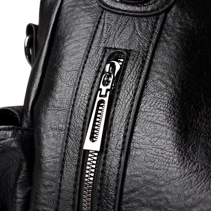 Pu shoulder bag fashionable temperament zipper opening design daily commuter handbag Quick Pick Grocers