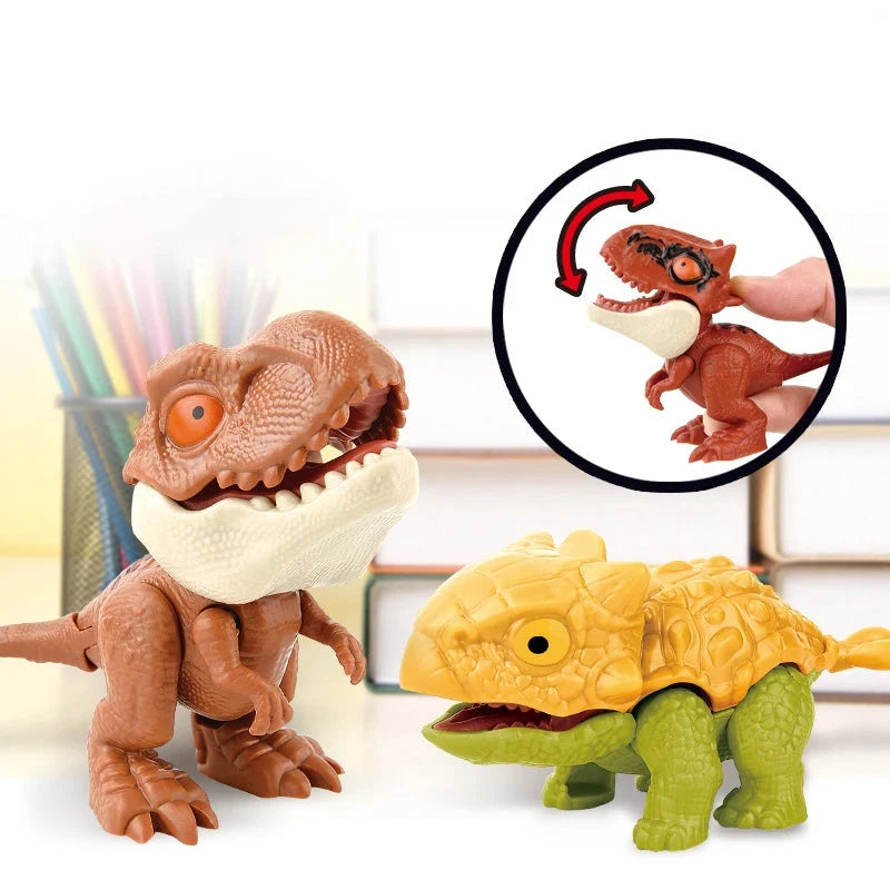 5/10PCS Finger-biting Dinosaurs Movable Joints Size Simulation Dinosaur Model Toys Children Educational Toys Children Christmas Econic Blanks