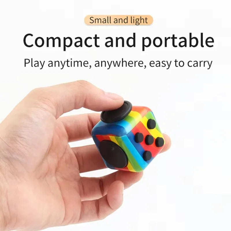 Fidget Cube Antistress Hand Spinner Decompression Toy for Autism ADHD Anxiety Sensory Toys for Kids Adults Stress Relief Toys Quick Pick Grocers