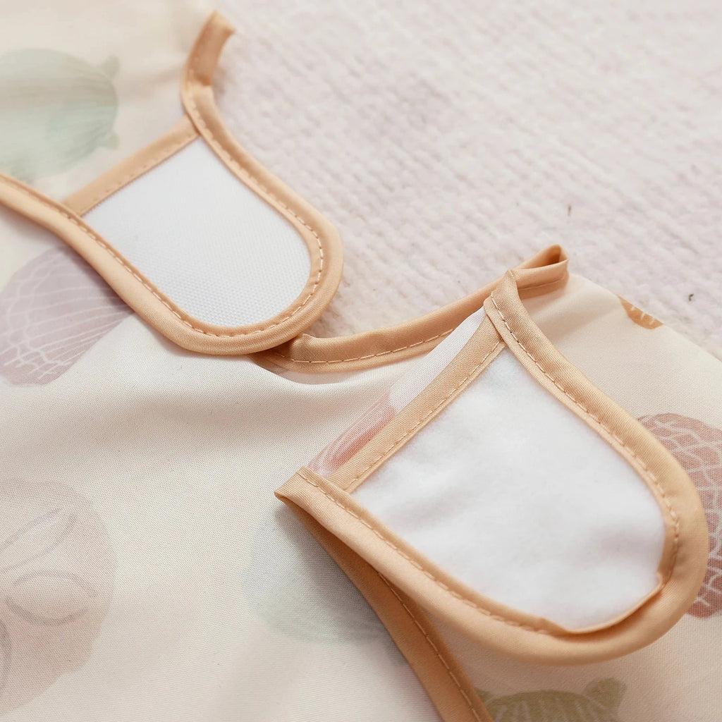 Elinfant 1PC Long Sleeve Bibs, Waterproof Feeding Bibs,Washable Burp Cloth,Coveralls Bibs,Easy To Clean,Wash-Free Eating Bibs Econic Blanks