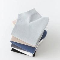6Pairs High Quality Men Combed Cotton Socks Short Breathable Odor proof and antibacterial Business Spring Summer for Male sock Quick Pick Grocers