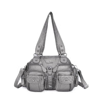 Vintage Women Handbags Satchel Top-handle Handbag PU Shoulder Bag Dumpling Pack Give Gifts Shoulder Bags Phone Money Pack Quick Pick Grocers