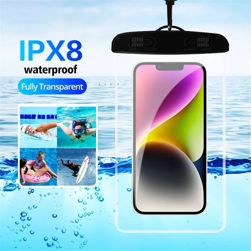 IP68 PVC waterproof phone case swimming water proof bag universal underwater phone protector pouch  cover for iPhone 15 14 13 Pr Quick Pick Grocers