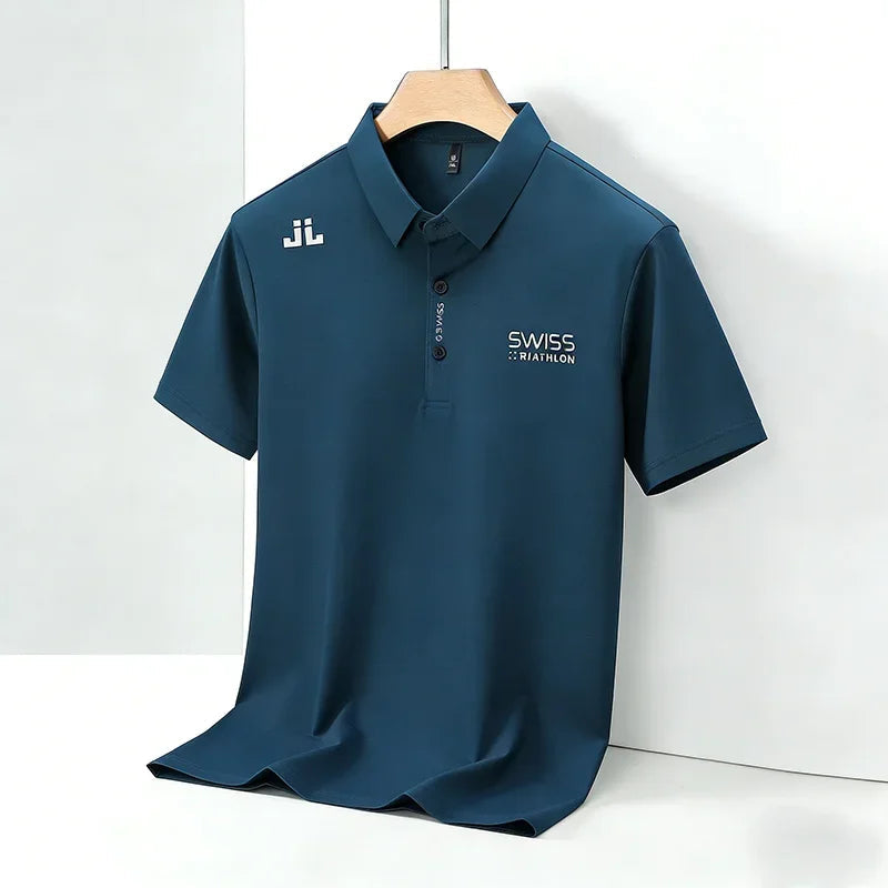 2026 New Men's Regular Fit Short Sleeve Polo Shirt Soft Comfortable Fabric Casual Sport Summer Fashion Top Tee Quick Pick Grocers