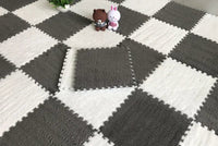 30*30CM Soft Plush Children Kids Rug Play Mat Puzzle Carpet Warm Playmat Interlocking Exercise Tiles Floor Carpet Decoration Mat Quick Pick Grocers