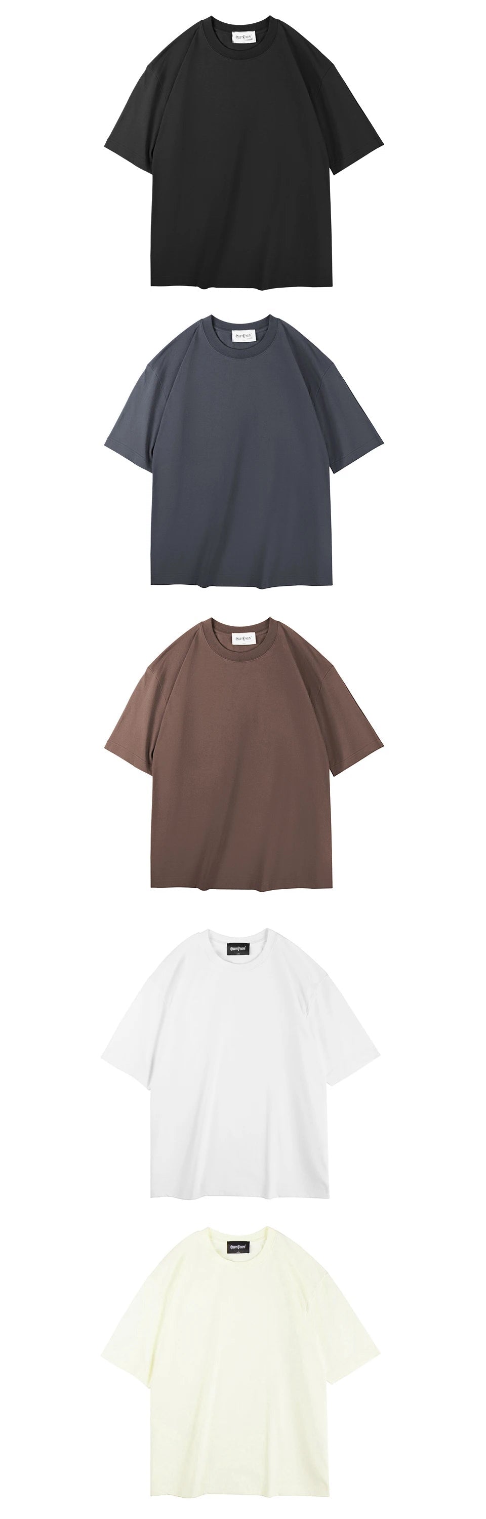 WAVLATII Women New Oversized T shirts Female 260 GSM White Casual Streetwear Tees Unisex Solid Korean Cool Tops for Young WT2560 Quick Pick Grocers