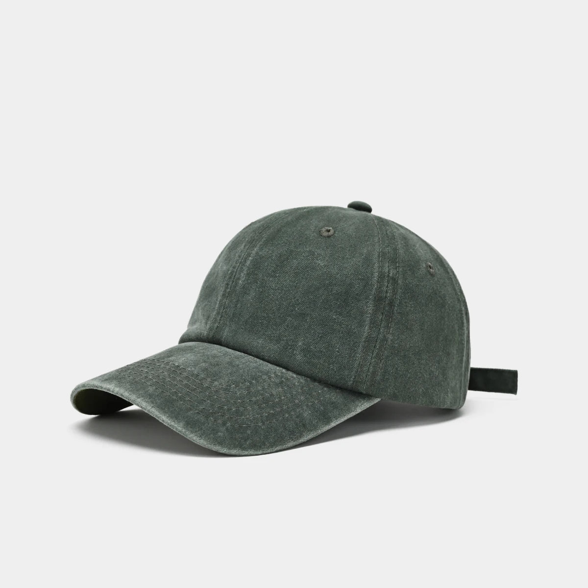 Sunscreen Water Washed MEN'S Baseball Cap with a Small Face, Retro Distressed and Versatile Trendy Duck Tongue Hat, MEN'S Big He Quick Pick Grocers