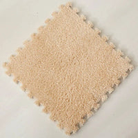 30*30CM Soft Plush Children Kids Rug Play Mat Puzzle Carpet Warm Playmat Interlocking Exercise Tiles Floor Carpet Decoration Mat Quick Pick Grocers