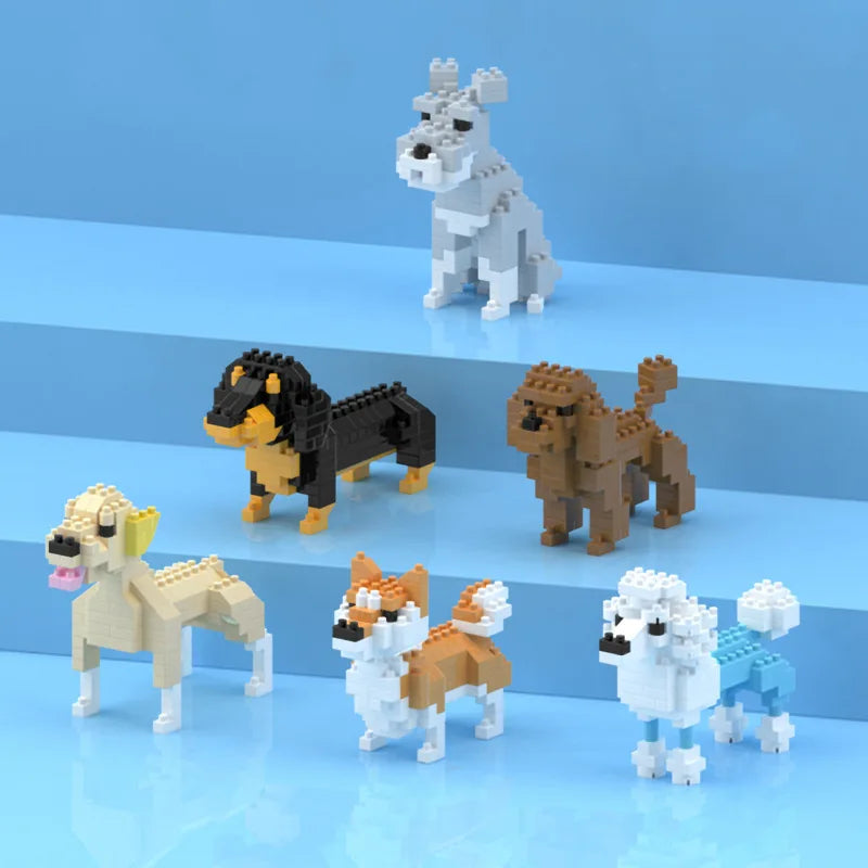 Mini Dachshund Dog Building Blocks Toy for Adults and Kids: Detailed and Lifelike Design, Fun and Educational Construction Set Quick Pick Grocers