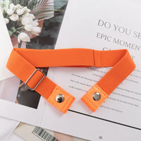 Elastic Belt Without Buckle Canvas Women Buckle Free Belt Ladies Jeans Pants Waist Lazy Belt Stretch No Buckle Invisible Belt Quick Pick Grocers