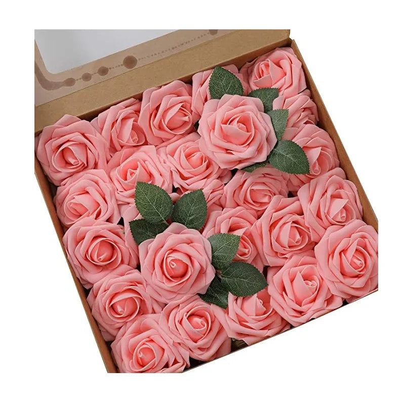 10~100pcs Rose Artificial Flowers Foam Fake Roses Wedding Bouquets Centerpieces Mothers Day Valentines Gifts Party Decoration Quick Pick Grocers