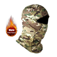 Winter Fleece Warm Camouflage Balaclava Outdoor Cold-proof Ski Cycling Full Face Mask Motorcycle Mask Helmet Lining Econic Blanks