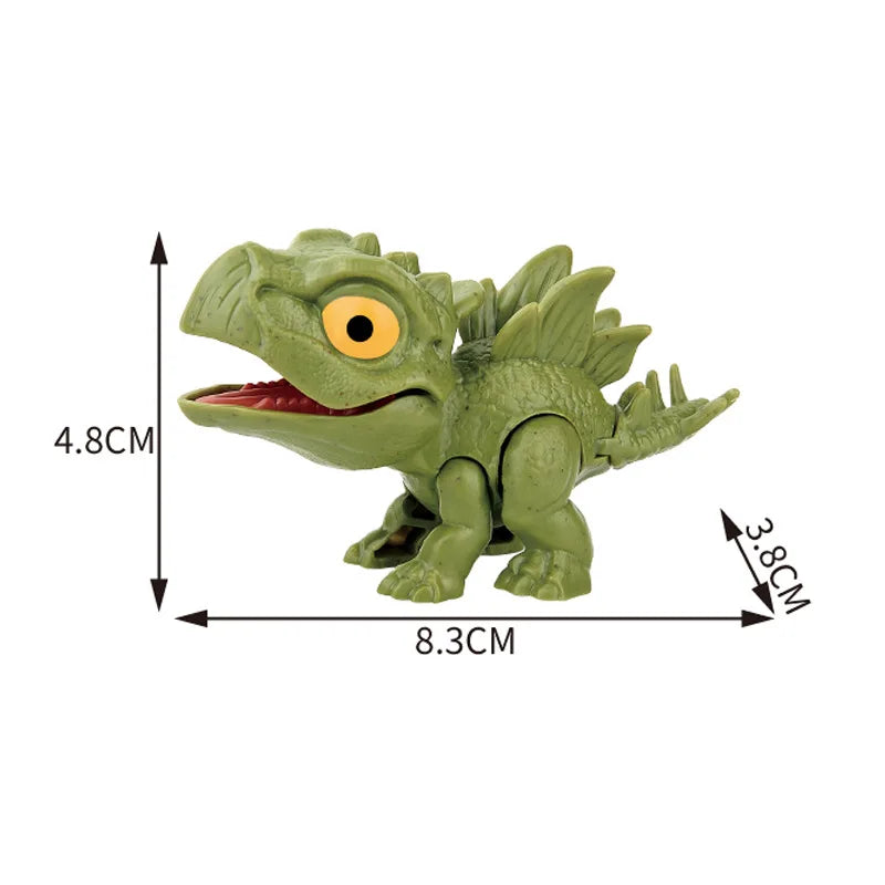 Jurassic Finger Dinosaur Triceratops Tyrannosaurus Model Toys for Kids Creative Finger Biting Dinosaurs Interactive Toy Boy Gift Quick Pick Grocers