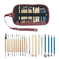 Pottery Clay Sculpting Tools Kit 8-61 Pcs/Set, Ceramic Wax Clays Carving Tools for Art Craft Pottery Sculpting Modeling Tool Set Econic Blanks