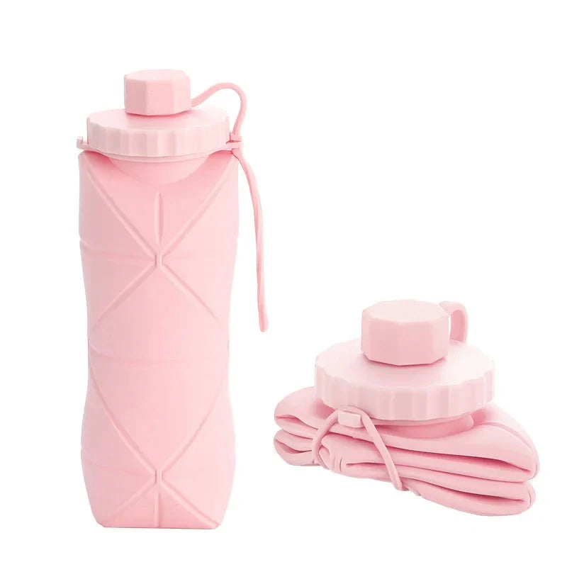 New Creative Silicone Folding Water Cup Outdoor Portable and Scalable Water Cup Sports Water Bottle Travel Water Cup Handy Cup Econic Blanks