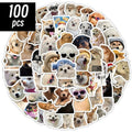 10/50/100pcs Funny Dog Stickers Cartoon Cute Decals Toy Stationery Guitar Phone Bicycle Laptop Luggage Car Graffiti Kids Sticker Quick Pick Grocers