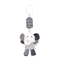Stroller Bed Hanging Bell Plush Doll Baby Infant Rattles Newborn Black White Visual Grab Ability Training Toys игрушки для детей Purest Peak