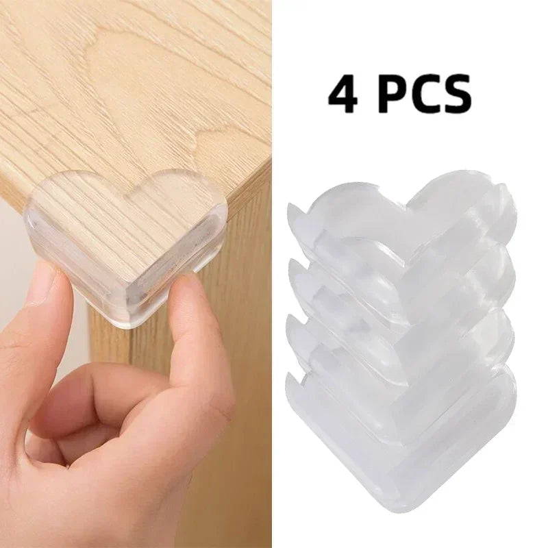 Transparent PVC Baby Protection Strip with Double-Sided Tape Anti-Bumb Kid Safety Table Edge Furniture Guard Corner L Protectors Purest Peak