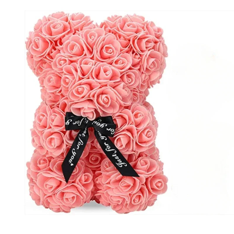 2026 Artificial Flower Eternal Rose Teddy Bear for 520 Mom Mother's Day Birthday Valentine's Day Anniversary Gifts & Decorations Quick Pick Grocers