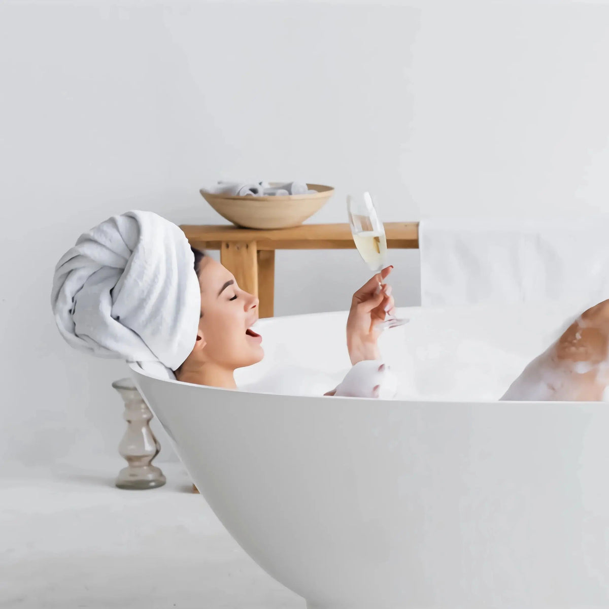 Towel Dry Hair Cap Microfiber Hair Drying Wrap Strong Water Absorbent Triangle Shower Hat Econic Blanks