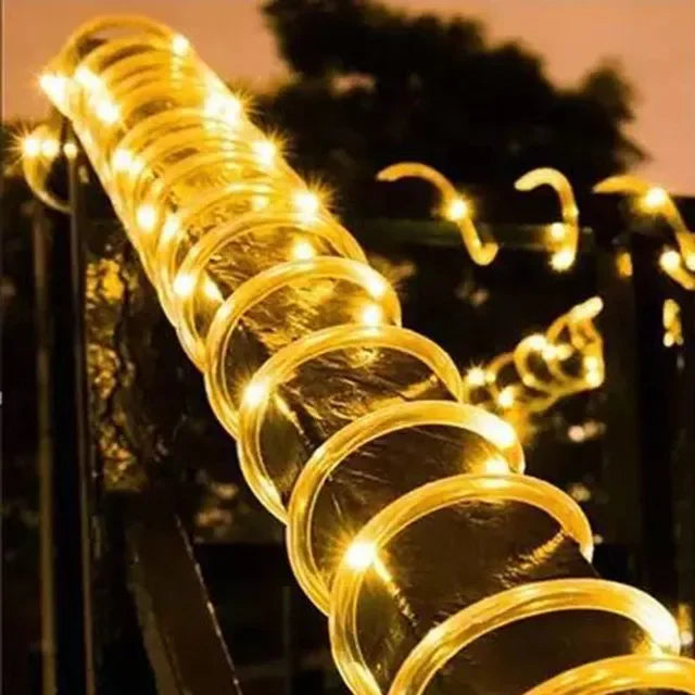 Outdoor Solar Lights Garland Rope String Lights 7-32M LED Garden Garland Waterproof Tube Lamp for Garden Christmas Decoration Quick Pick Grocers