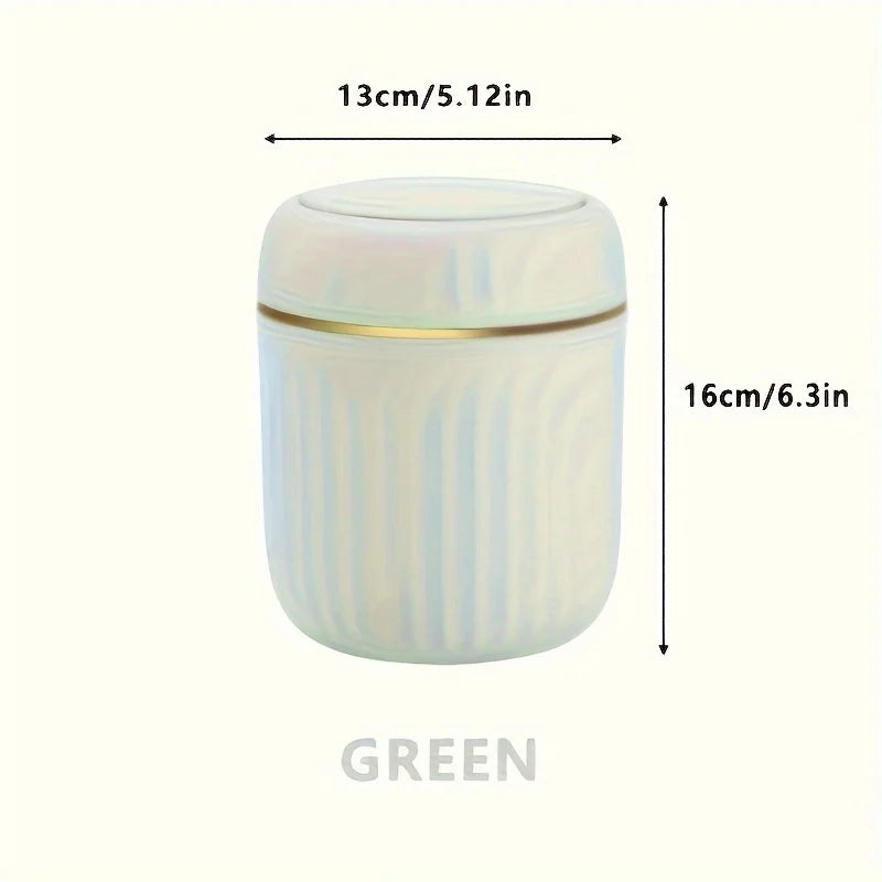 Mini Desktop Trash Can with Lid Garbage Waste Bin Organizer Bedroom Office Desk Storage Box Made Durable Plastic Home Supplies Econic Blanks