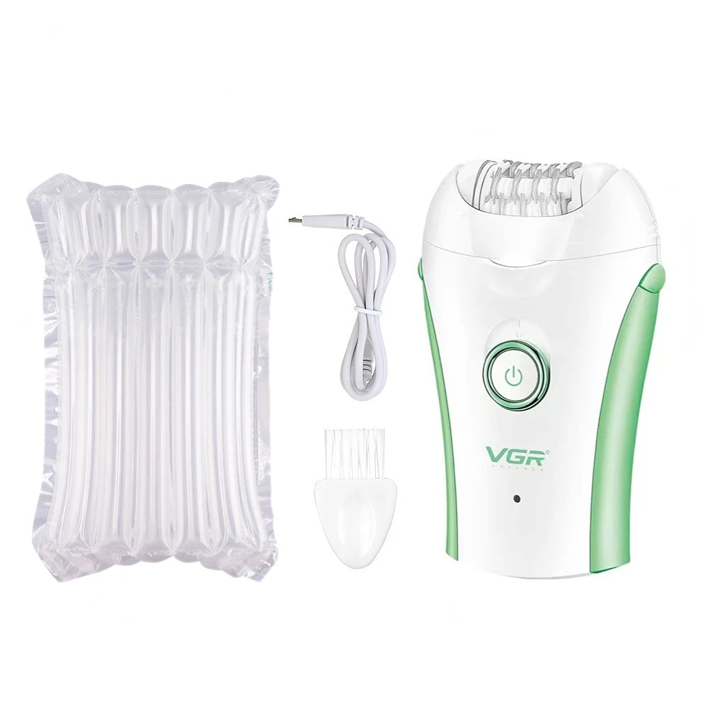 VGR Hair Remover Professional Epilator Electric Leg Body Rechargeable Underarms Portable Two Speeds Epilator for Women V-705 Quick Pick Grocers