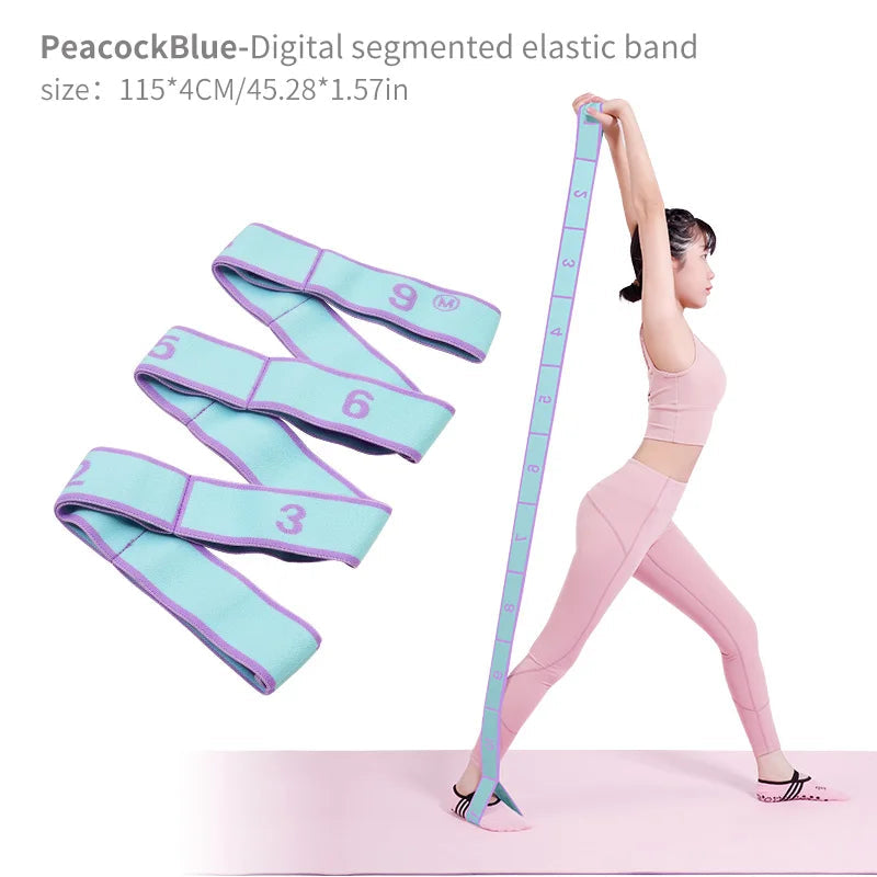 Elastic Yoga Stretching Strap with Loops, Stretch Strap for Ballet, Leg, Body, Stretch Band for Yoga, Dance, Pilates, Gymnastics Quick Pick Grocers